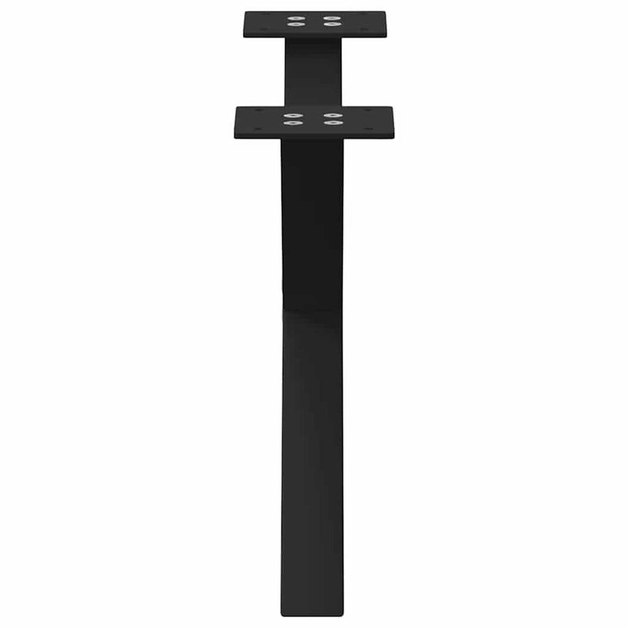 Salontafelpoten 2 st X-vormig 50x(30-31) cm staal zwart
