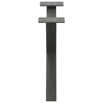 Salontafelpoten 2 st X-vormig 50x(30-31) cm staal antraciet