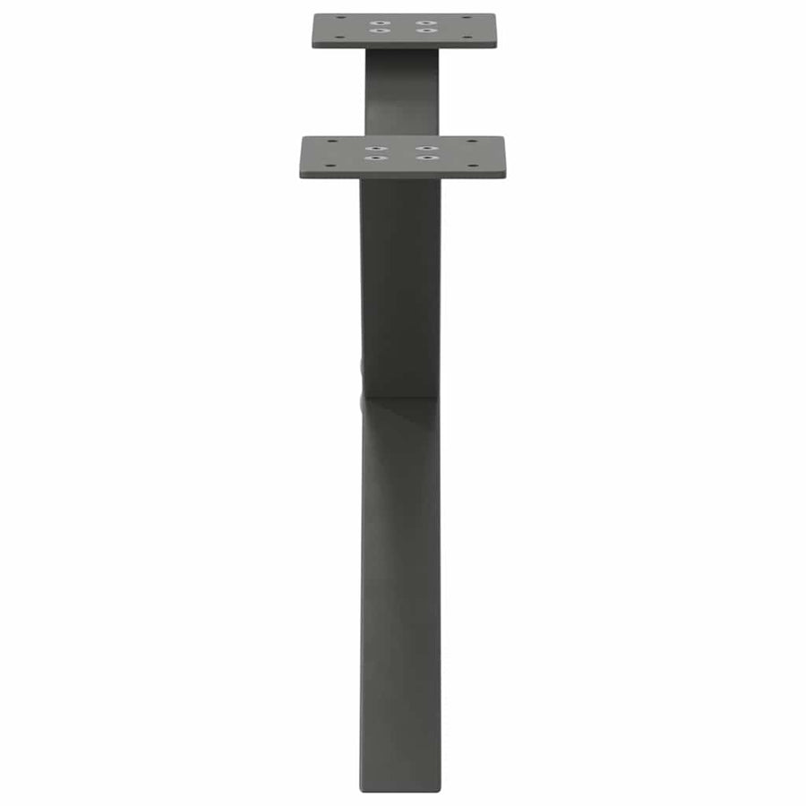 Salontafelpoten 2 st X-vormig 50x(30-31) cm staal antraciet