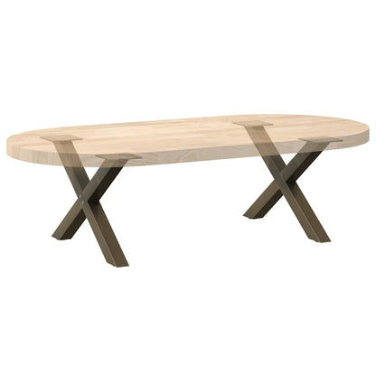 Salontafelpoten X-Vormig 50X(30-31) Cm Staal Naturel 2 50 x (30-31) cm (40 mm)