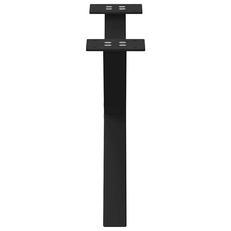 Salontafelpoten 2 st X-vormig 60x(30-31) cm staal zwart