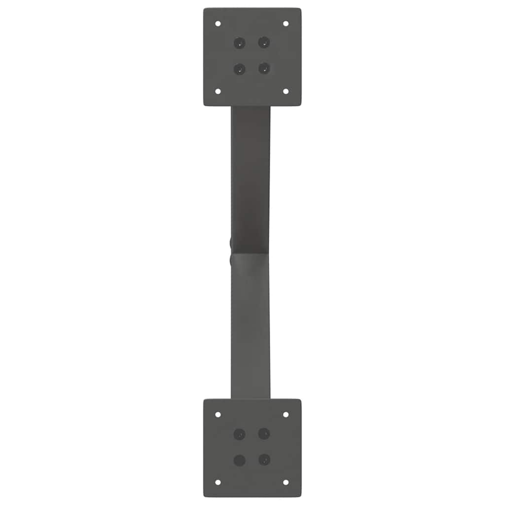 Salontafelpoten 2 st X-vormig 60x(30-31) cm staal antraciet