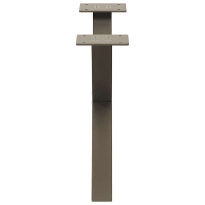 Salontafelpoten X-Vormig 60X(30-31) Cm Staal Naturel 2 60 x (30-31) cm (40 mm)