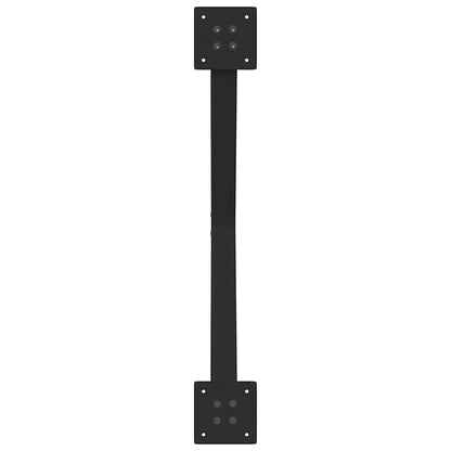 Salontafelpoten 2 st X-vormig 70x(30-31) cm staal zwart