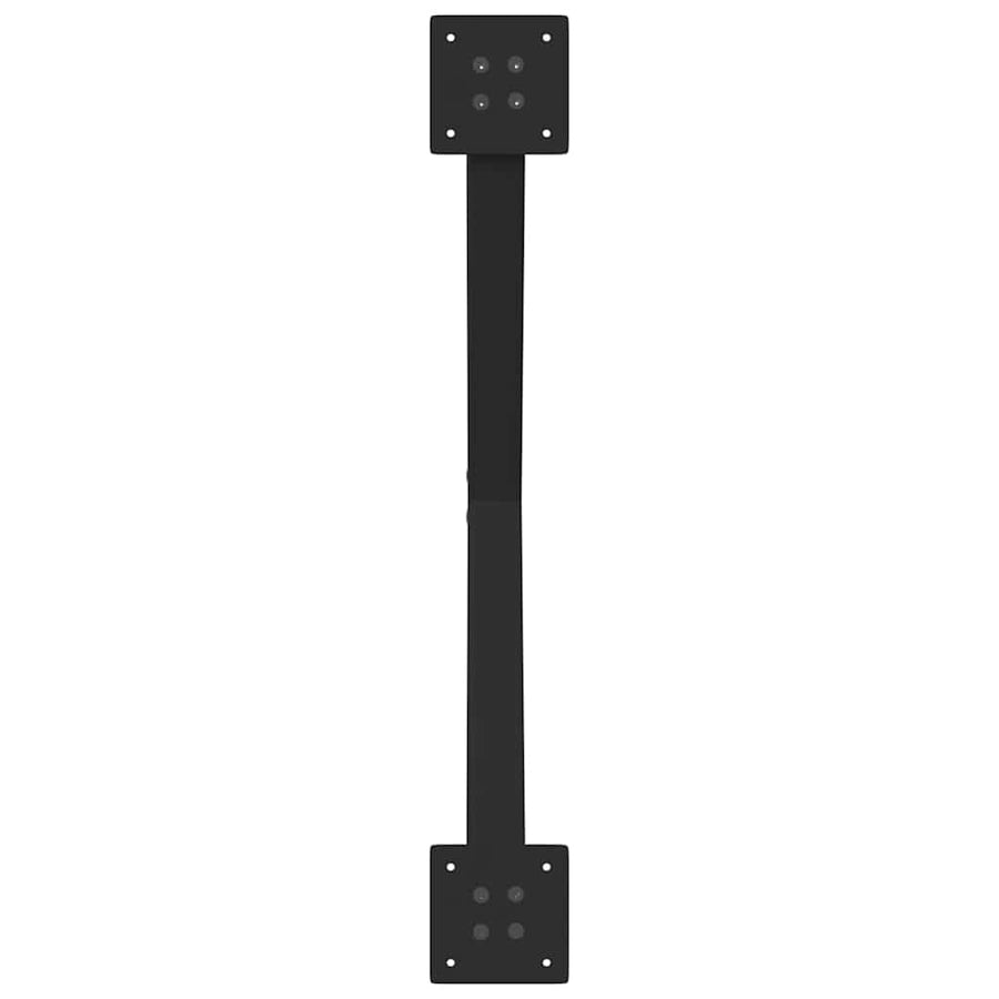 Salontafelpoten 2 st X-vormig 70x(30-31) cm staal zwart