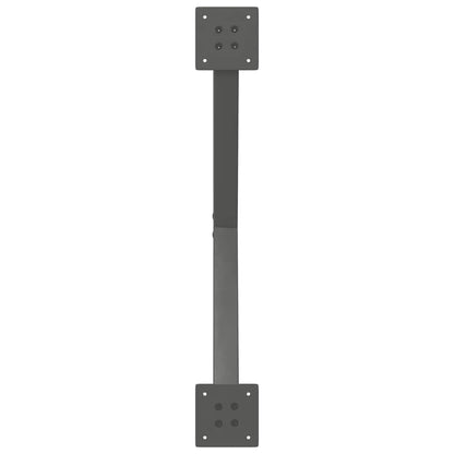 Salontafelpoten 2 st X-vormig 70x(30-31) cm staal antraciet
