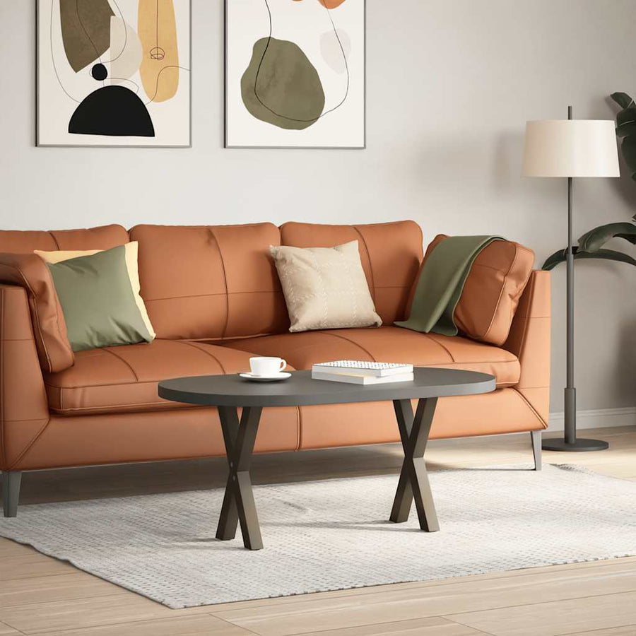 Salontafelpoten X-Vormig 28X(42-43) Cm Staal Naturel 28 x (42-43) cm (40 mm)