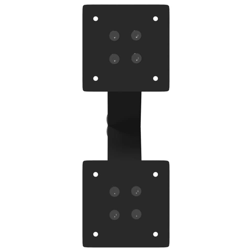 Salontafelpoten 2 st X-vormig 38x(42-43) cm staal zwart