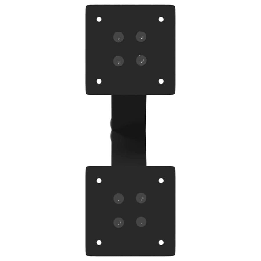 Salontafelpoten 2 st X-vormig 38x(42-43) cm staal zwart