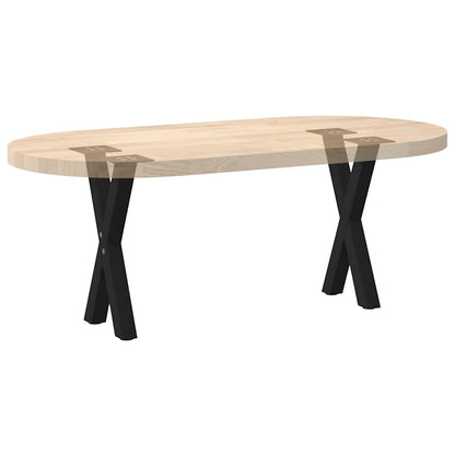 Salontafelpoten 2 st X-vormig 38x(42-43) cm staal zwart