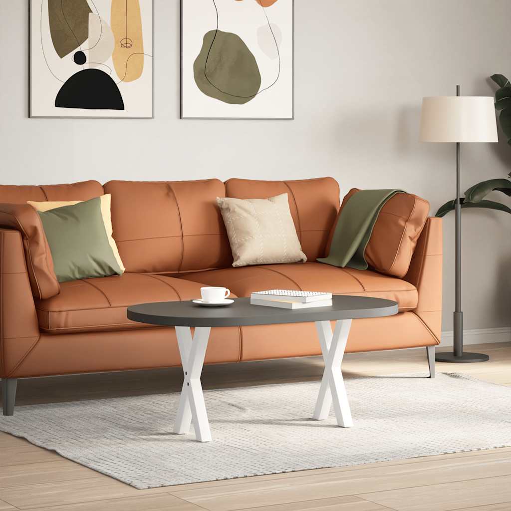 Salontafelpoten X-Vormig 38X(42-43) Cm Staal Wit 2