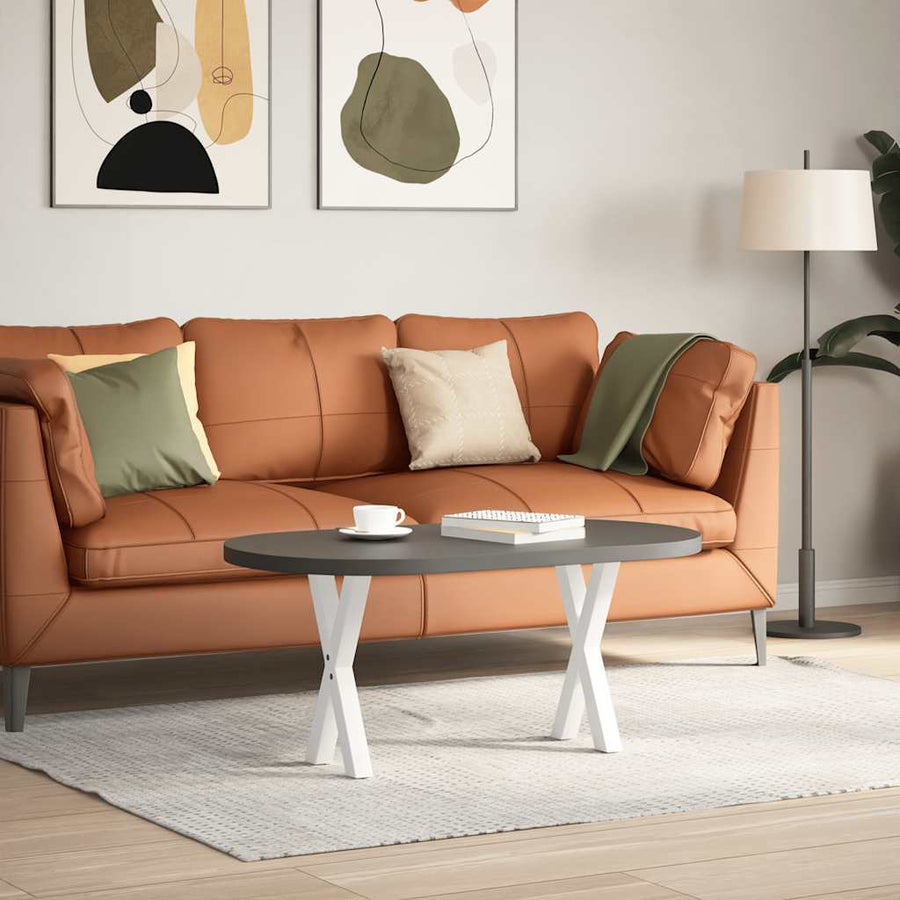 Salontafelpoten X-Vormig 38X(42-43) Cm Staal Wit 2