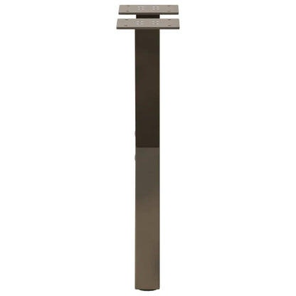 Salontafelpoten 2 st X-vormig 38x(42-43) cm staal naturel