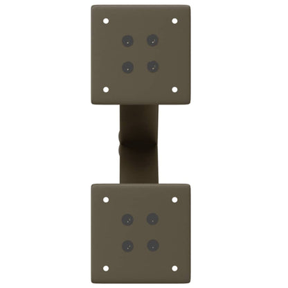 Salontafelpoten 2 st X-vormig 38x(42-43) cm staal naturel