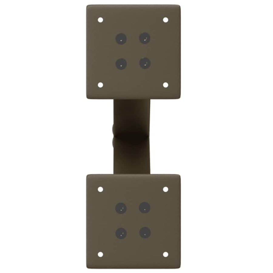 Salontafelpoten 2 st X-vormig 38x(42-43) cm staal naturel