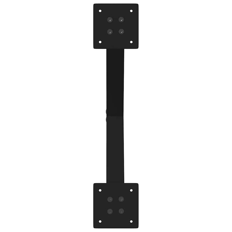 Salontafelpoten 2 st X-vormig 38x(42-43) cm staal zwart