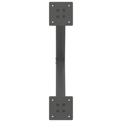 Salontafelpoten 2 st X-vormig 50x(42-43) cm staal antraciet