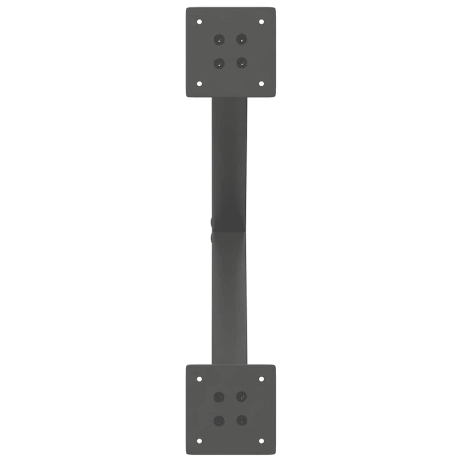 Salontafelpoten 2 st X-vormig 50x(42-43) cm staal antraciet