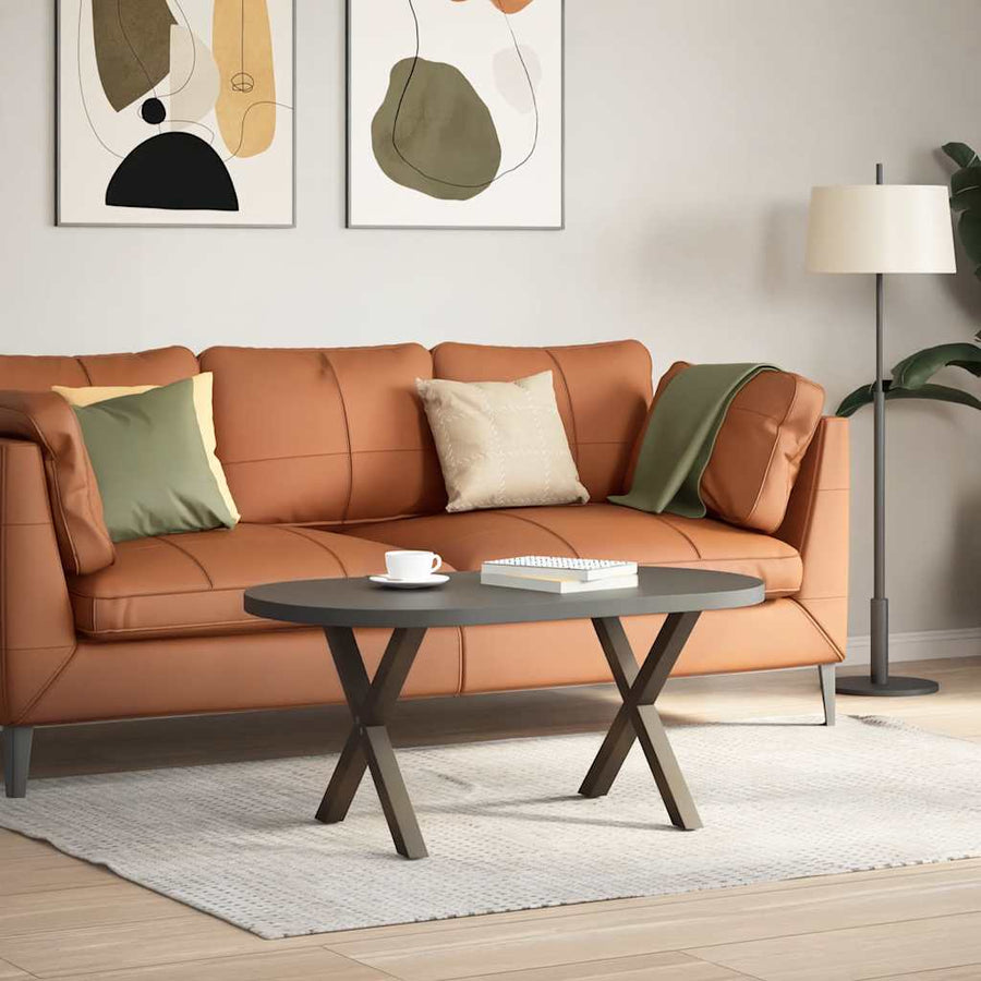 Salontafelpoten X-Vormig 60X(42-43) Cm Staal Naturel 60 x (42-43) cm (40 mm)