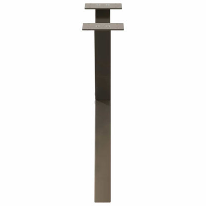 Salontafelpoten X-Vormig 60X(42-43) Cm Staal Naturel 60 x (42-43) cm (40 mm)