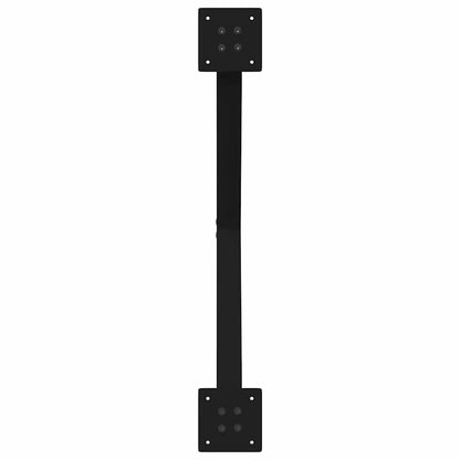 Salontafelpoten 2 st X-vormig 70x(42-43) cm staal zwart