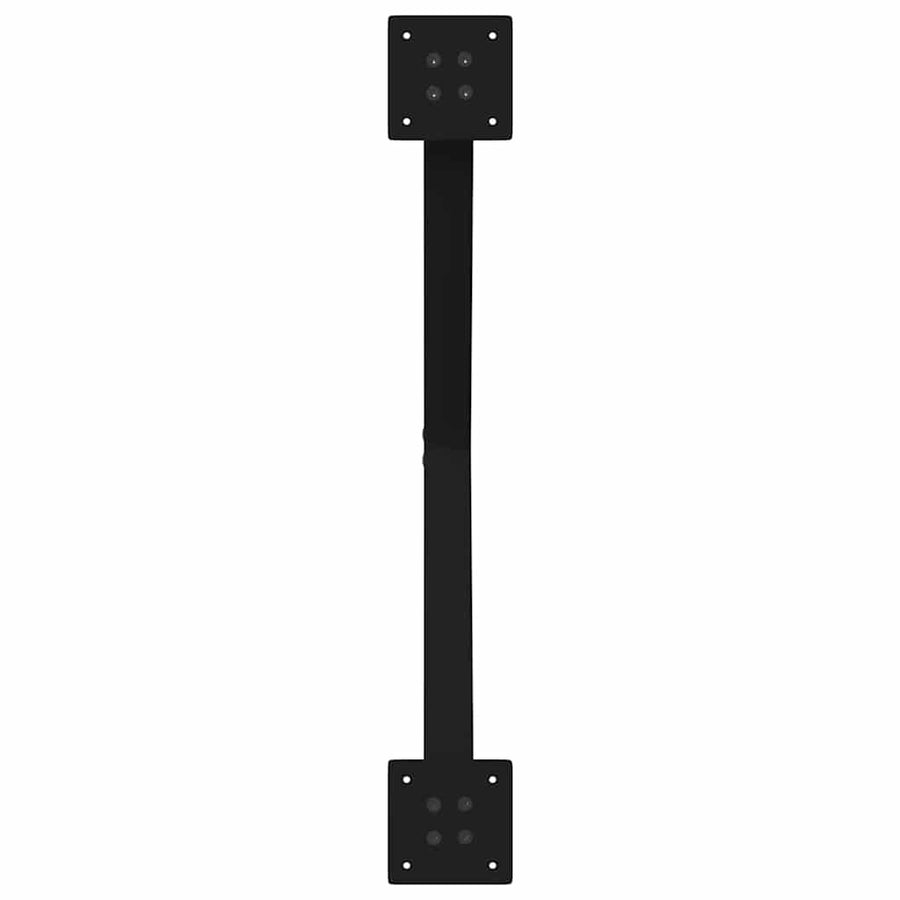 Salontafelpoten 2 st X-vormig 70x(42-43) cm staal zwart