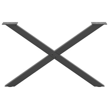 Salontafelpoten 2 st X-vormig 70x(42-43) cm staal antraciet