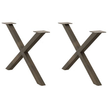 Salontafelpoten X-Vormig 70X(42-43) Cm Staal Naturel 70 x (42-43) cm (40 mm)