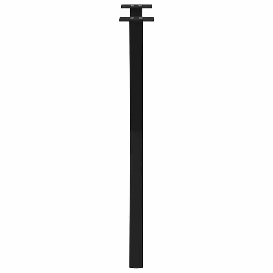 Eettafelpoten 2 st X-vormig 50x(72-73) cm staal zwart