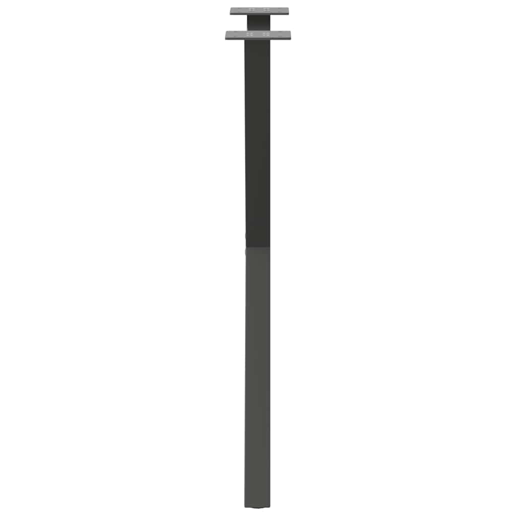 Eettafelpoten 2 st X-vormig 50x(72-73) cm staal antraciet