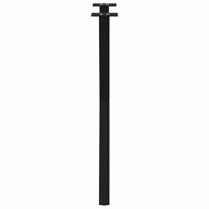 Eettafelpoten 2 st X-vormig 60x(72-73) cm staal zwart
