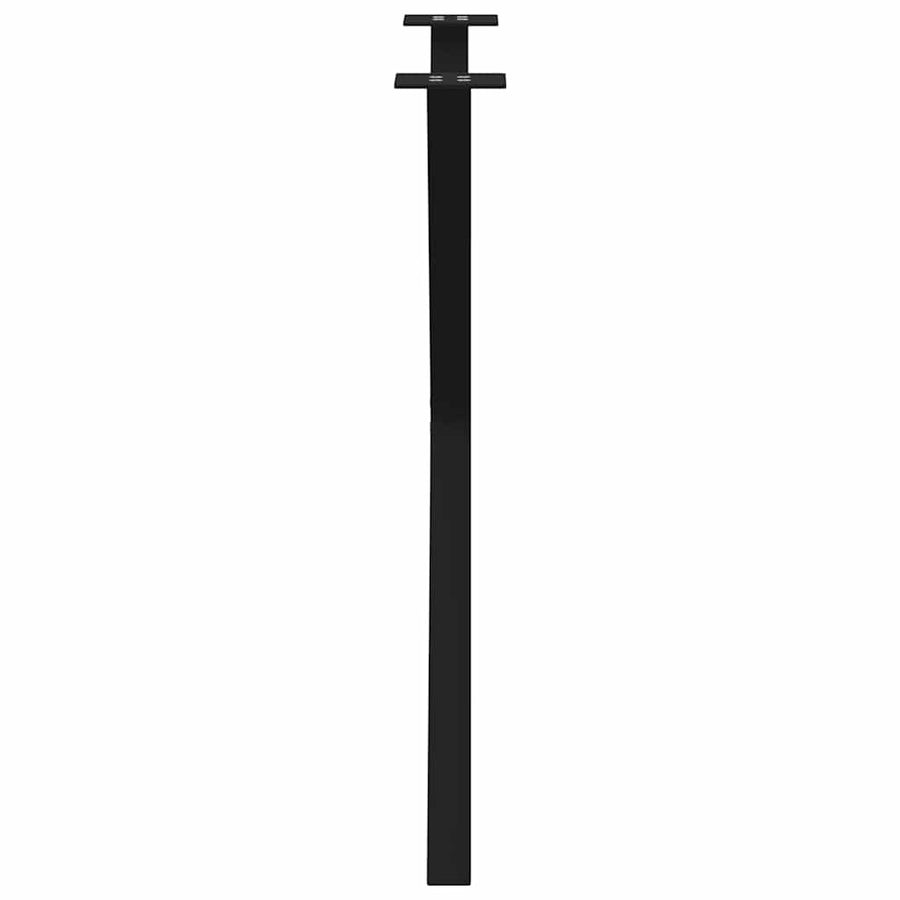 Eettafelpoten 2 st X-vormig 70x(72-73) cm staal zwart