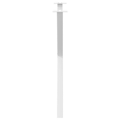 Eettafelpoten 2 st X-vormig 70x(72-73) cm staal wit