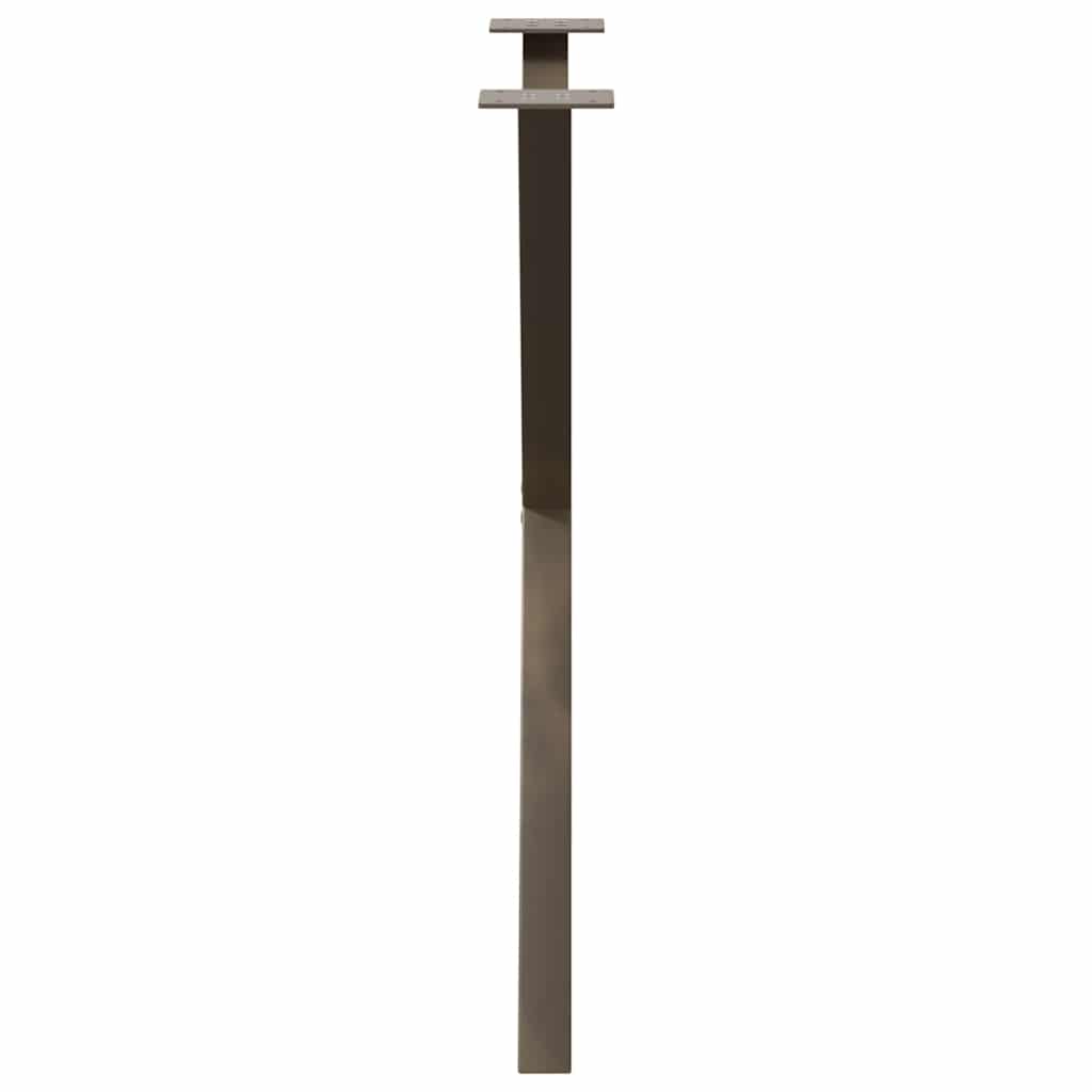 Eettafelpoten X-Vormig 70X(72-73) Cm Staal Naturel 70 x (72-73) cm (40 mm)