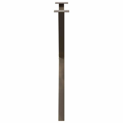 Eettafelpoten X-Vormig 70X(72-73) Cm Staal Naturel 70 x (72-73) cm (40 mm)