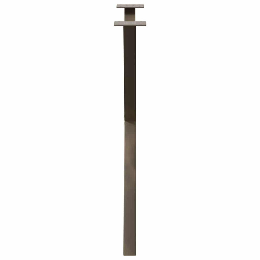 Eettafelpoten X-Vormig 70X(72-73) Cm Staal Naturel 70 x (72-73) cm (40 mm)