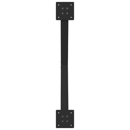 Eettafelpoten 2 st X-vormig 80x(72-73) cm staal zwart