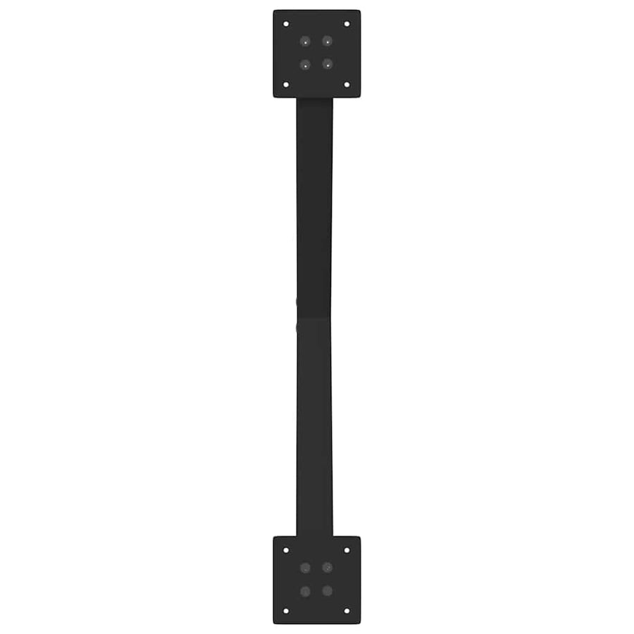 Eettafelpoten 2 st X-vormig 80x(72-73) cm staal zwart