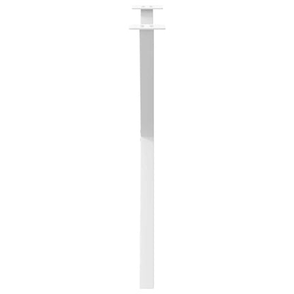 Eettafelpoten 2 st X-vormig 80x(72-73) cm staal wit