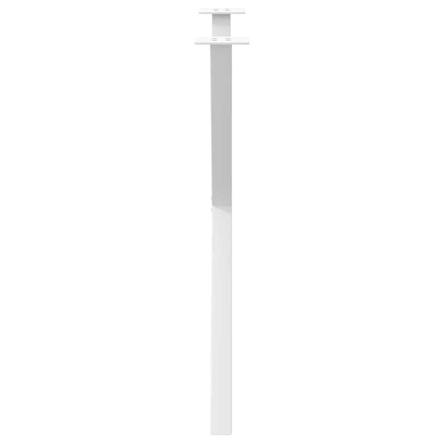 Eettafelpoten 2 st X-vormig 80x(72-73) cm staal wit