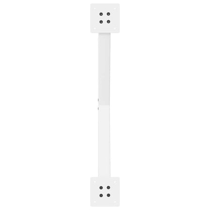 Eettafelpoten 2 st X-vormig 80x(72-73) cm staal wit