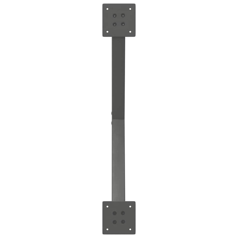 Eettafelpoten 2 st X-vormig 80x(72-73) cm staal antraciet