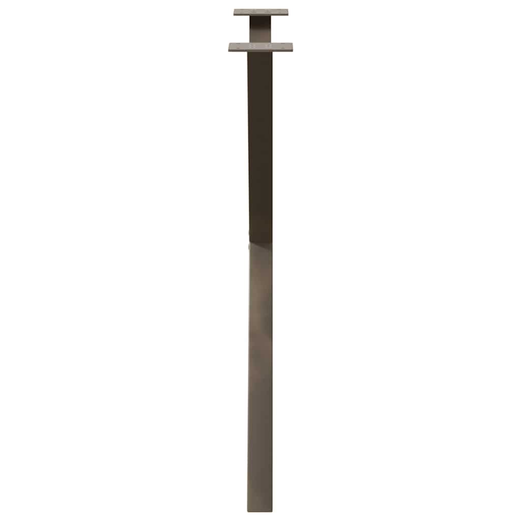 Eettafelpoten X-Vormig 80X(72-73) Cm Staal Naturel 80 x (72-73) cm (40 mm)