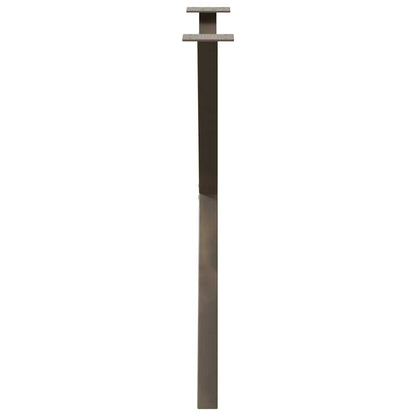 Eettafelpoten X-Vormig 80X(72-73) Cm Staal Naturel 80 x (72-73) cm (40 mm)