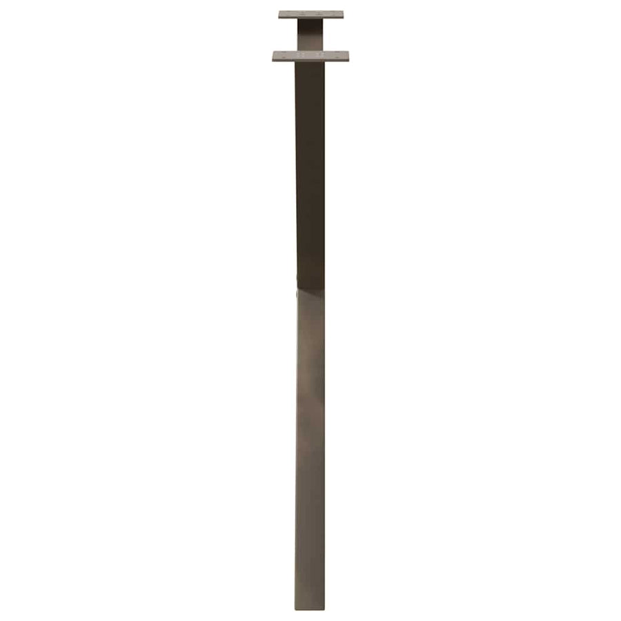 Eettafelpoten X-Vormig 80X(72-73) Cm Staal Naturel 80 x (72-73) cm (40 mm)