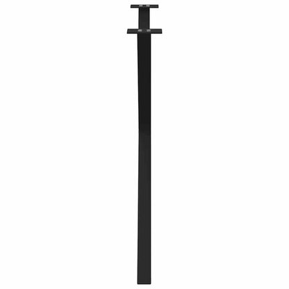Eettafelpoten 2 st X-vormig 90x(72-73) cm staal zwart