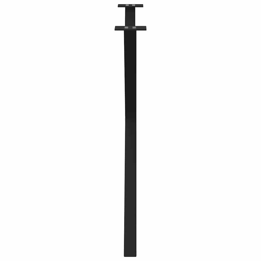 Eettafelpoten 2 st X-vormig 90x(72-73) cm staal zwart