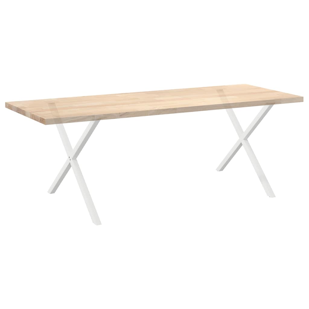 Eettafelpoten X-Vormig 90X(72-73) Cm Staal Wit 2
