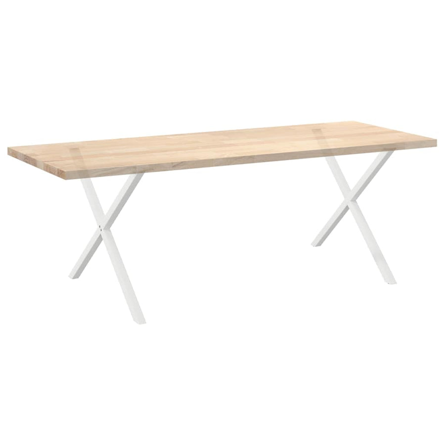 Eettafelpoten X-Vormig 90X(72-73) Cm Staal Wit 2