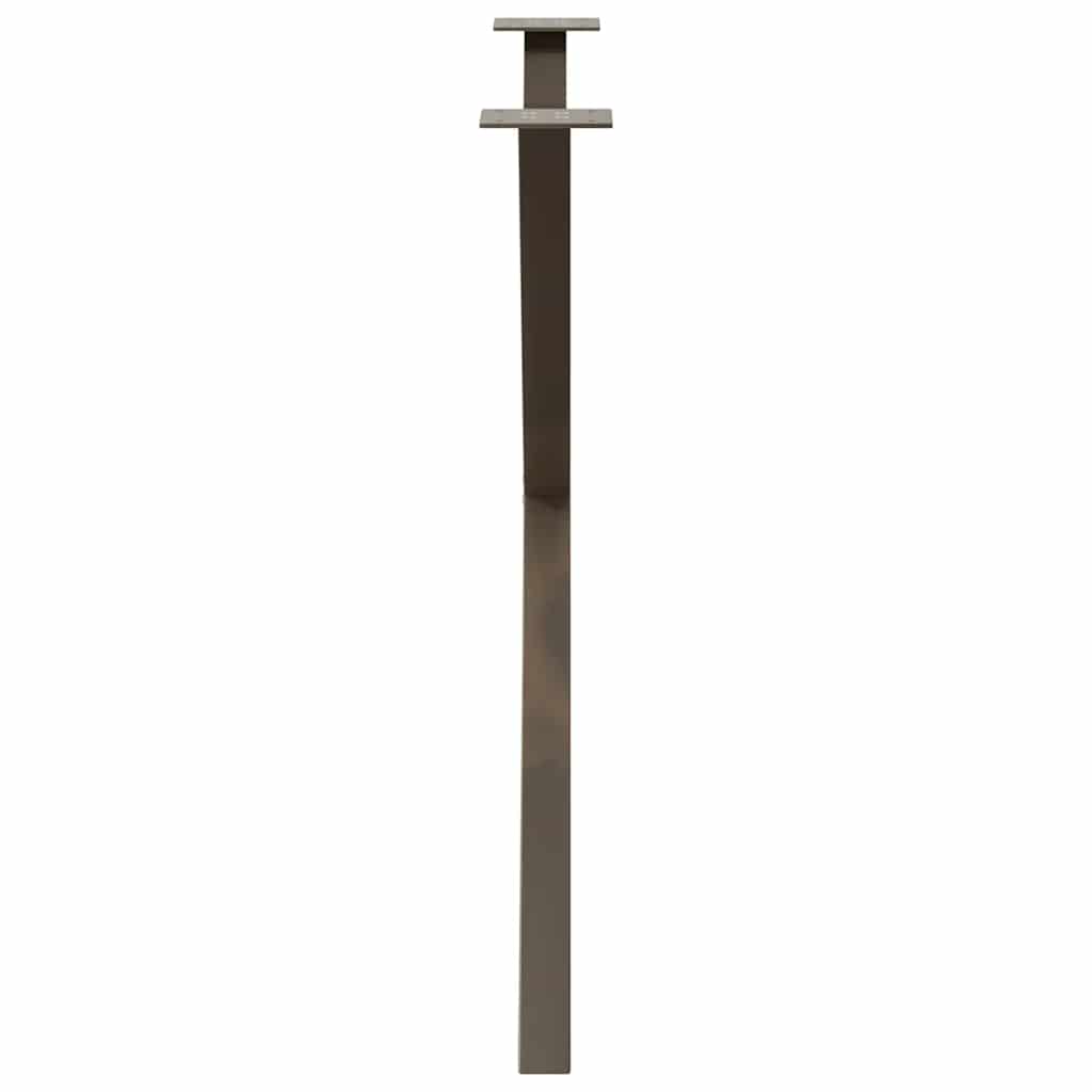 Eettafelpoten X-Vormig 90X(72-73) Cm Staal Naturel 90 x (72-73) cm (40 mm)